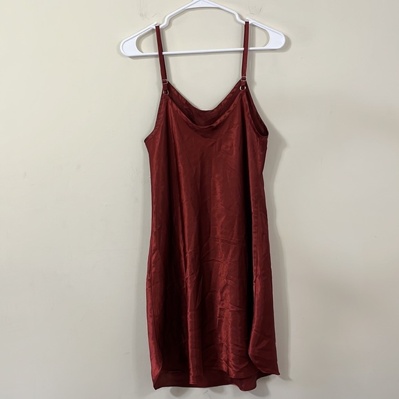 Gilligan & O’Malley Burgundy Slip Dress M - Picture 5 of 6